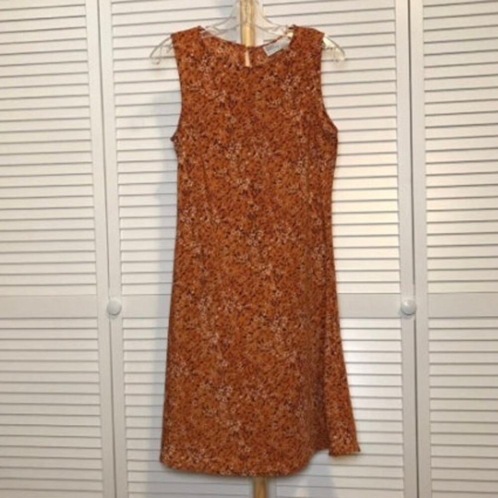 Giorgio Fiorlini Floral Round Neckline Sleeveless A-line Midi Dress 12